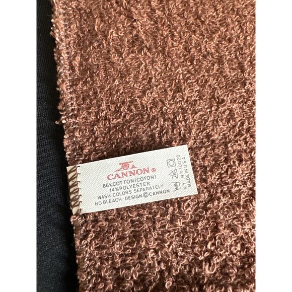 Vintage Cannon Retro Rainbow and Brown Hand towel Set of 8 Made in USA - Picture 10 of 12